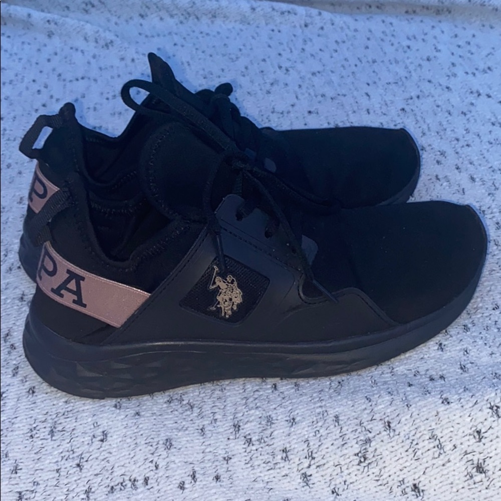 US polo assn rose gold sneakers
